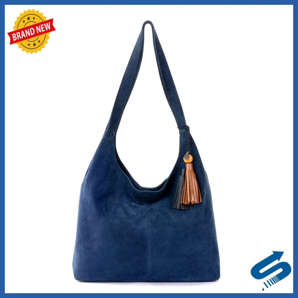 Premium Leather Hobo Bag Large Handbag Shoulder Strap Everyday Travel Purse
